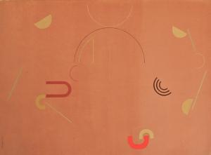 10.Burnt Sienna Acrylic, Ink on Paper(78X57cm)