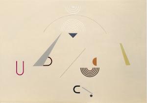 7.Magnetic Oil, Acrylic on Wood (100X70cm)